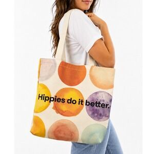 MadHippie Unisex Canvas Tote Bag Multicolor Reusable Shopper Boho Casual